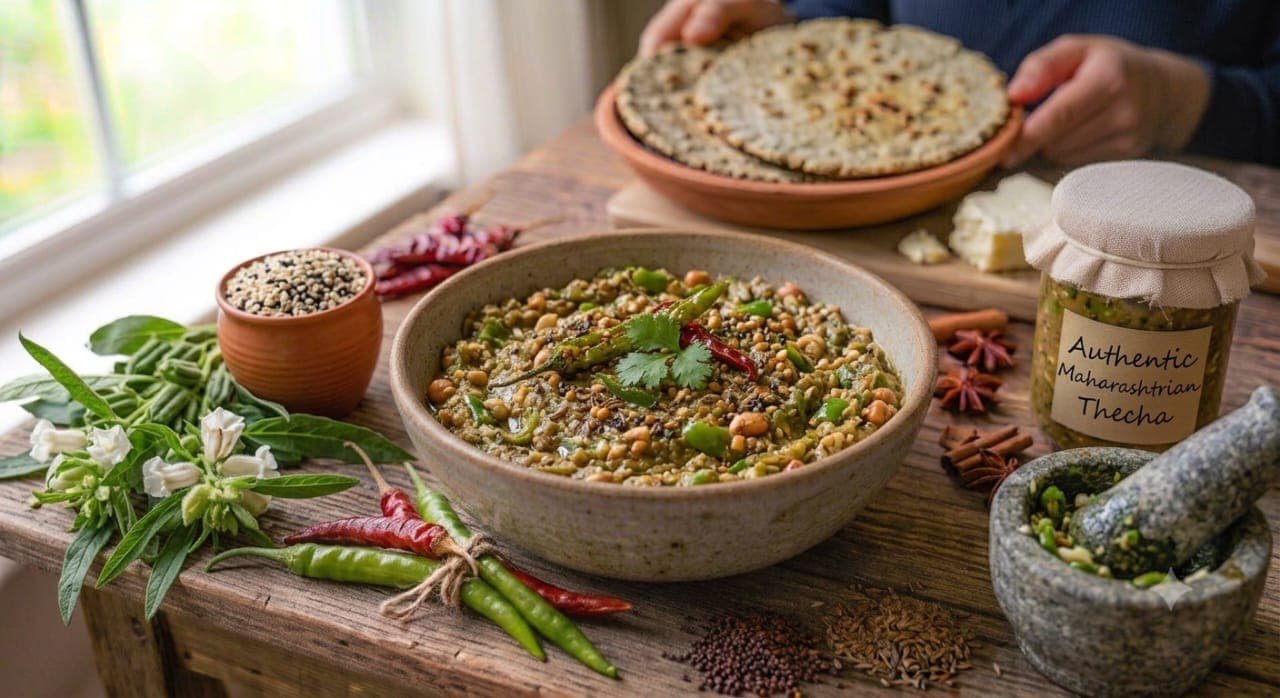 Thecha (Green Chilli & Peanut)