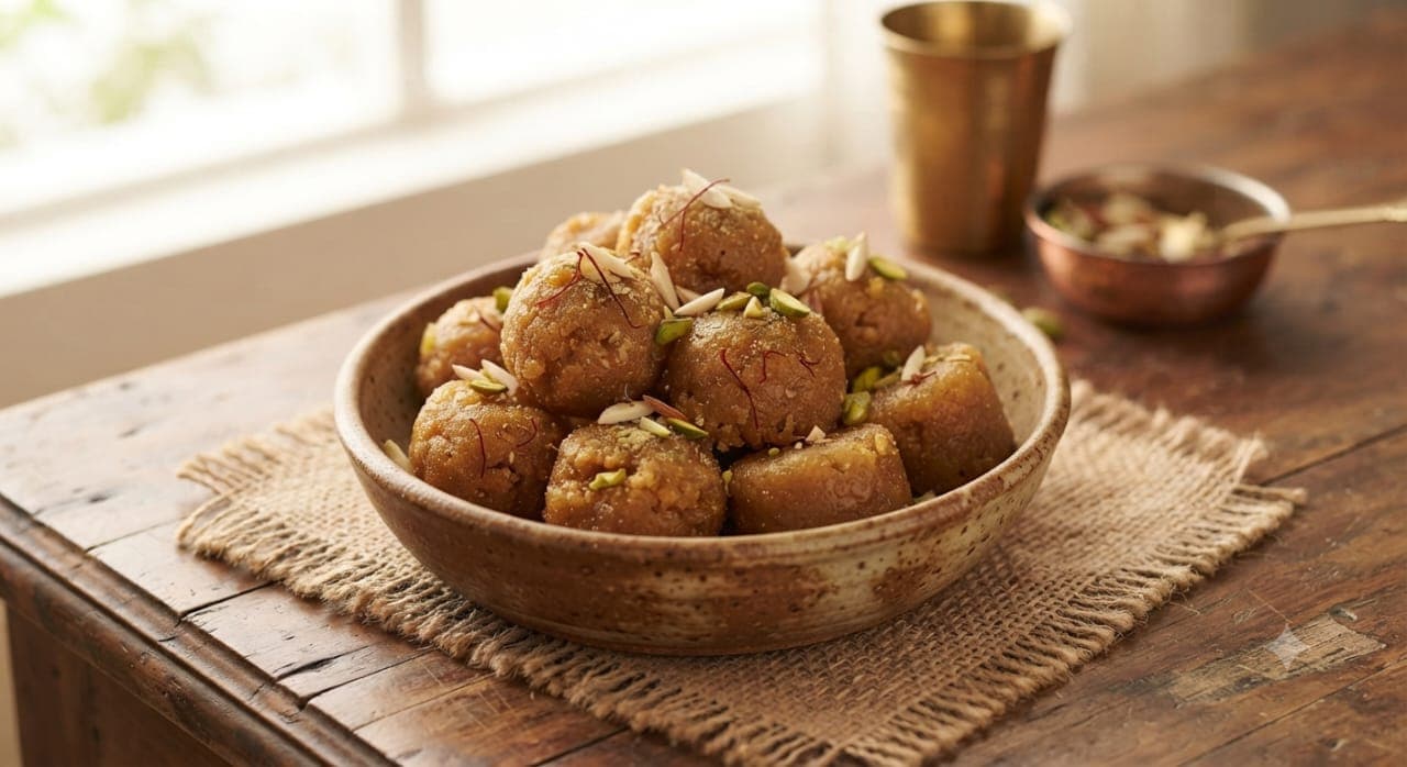 Kasaar (Rice Flour Jaggery Laddu)