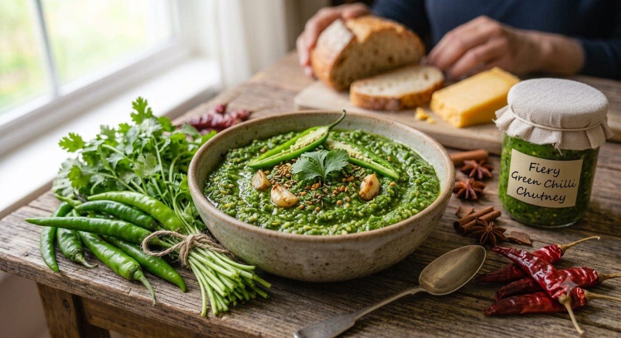 Green Chilli (Hari Mirch) Chutney