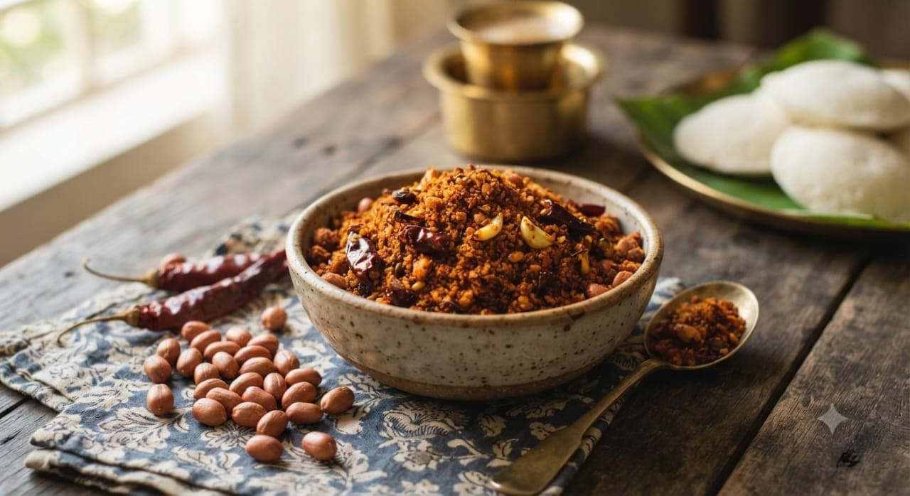 Peanut Podi (Dry Chutney)