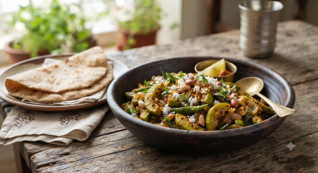 Padwal Bhaji (Snake Gourd Sabzi)