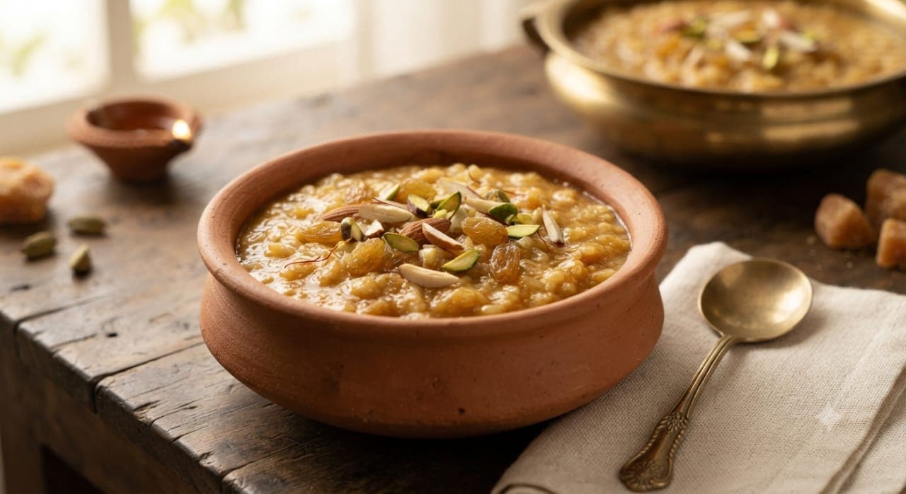 Rasiya (Jaggery Rice Kheer)